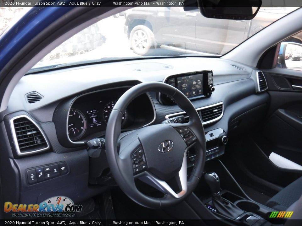 2020 Hyundai Tucson Sport AWD Aqua Blue / Gray Photo #13