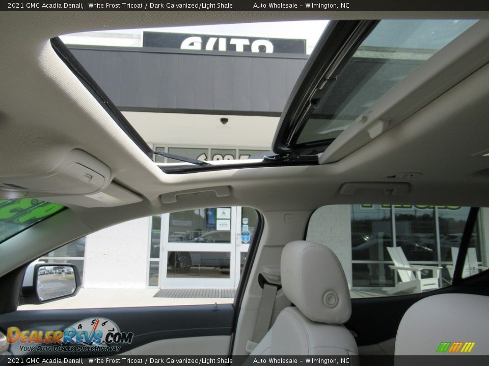 2021 GMC Acadia Denali White Frost Tricoat / Dark Galvanized/Light Shale Photo #13