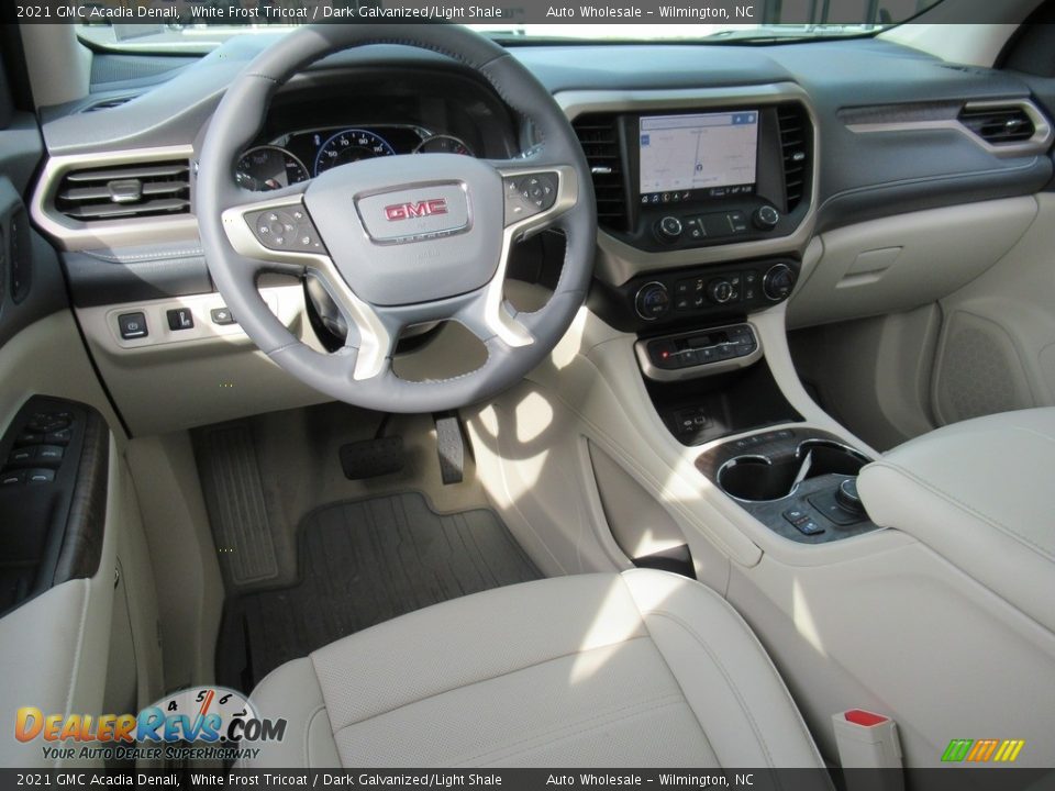 2021 GMC Acadia Denali White Frost Tricoat / Dark Galvanized/Light Shale Photo #14