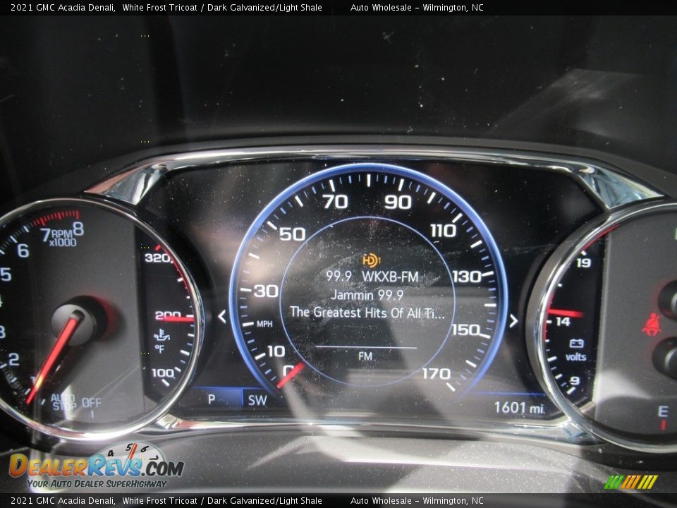 2021 GMC Acadia Denali White Frost Tricoat / Dark Galvanized/Light Shale Photo #15