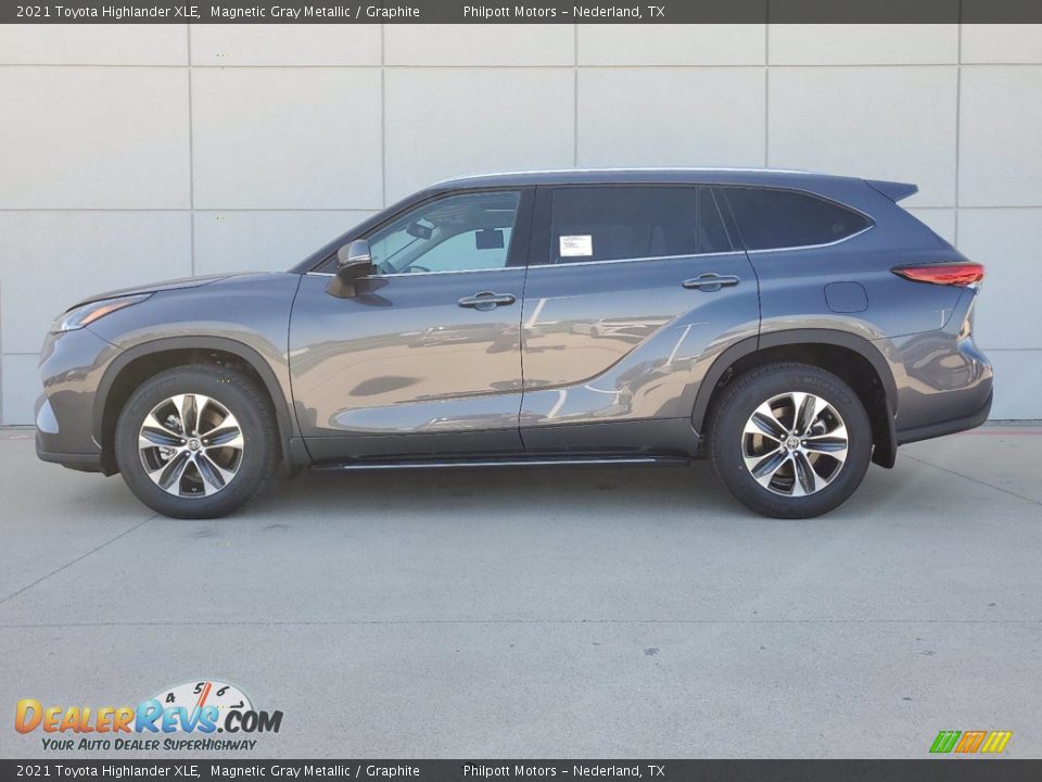 2021 Toyota Highlander XLE Magnetic Gray Metallic / Graphite Photo #7