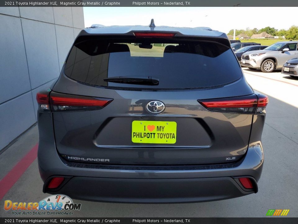 2021 Toyota Highlander XLE Magnetic Gray Metallic / Graphite Photo #8