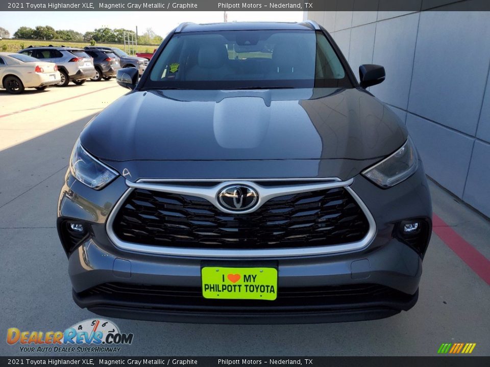 2021 Toyota Highlander XLE Magnetic Gray Metallic / Graphite Photo #9