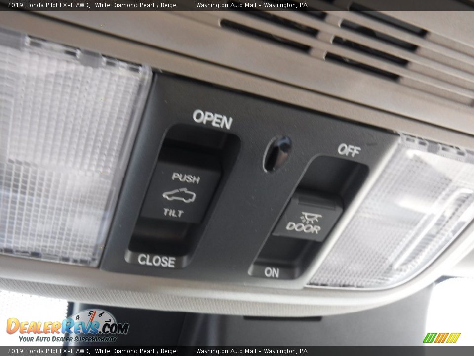2019 Honda Pilot EX-L AWD White Diamond Pearl / Beige Photo #22