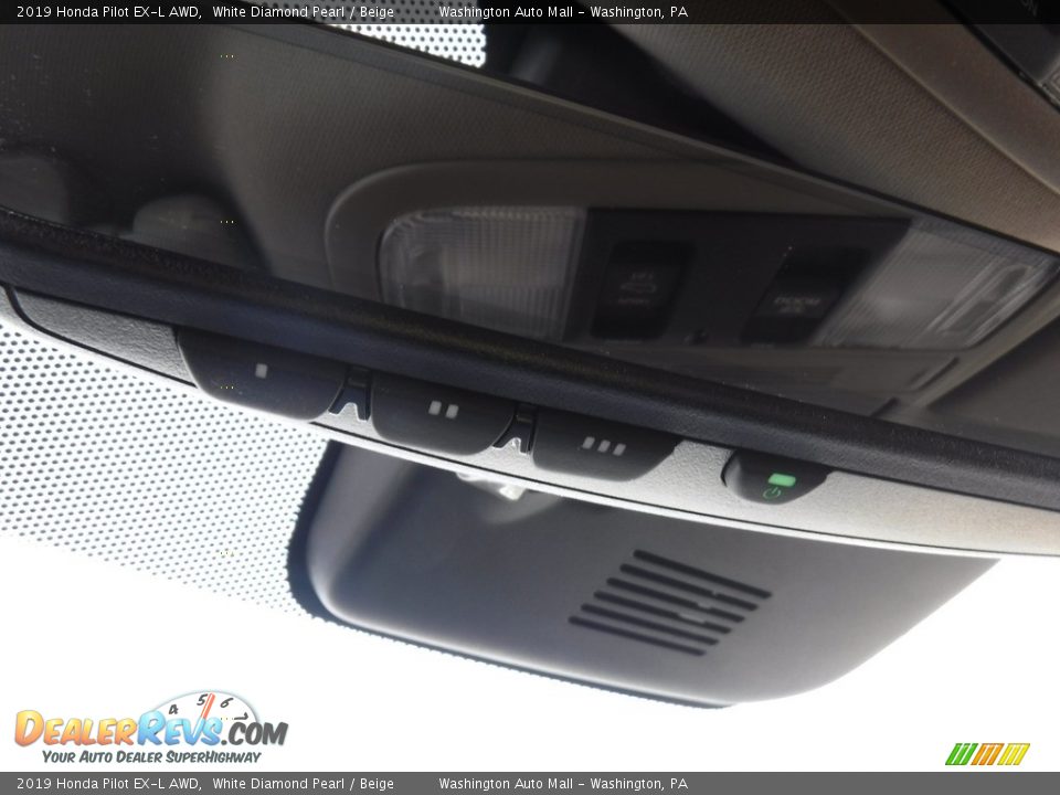 2019 Honda Pilot EX-L AWD White Diamond Pearl / Beige Photo #23