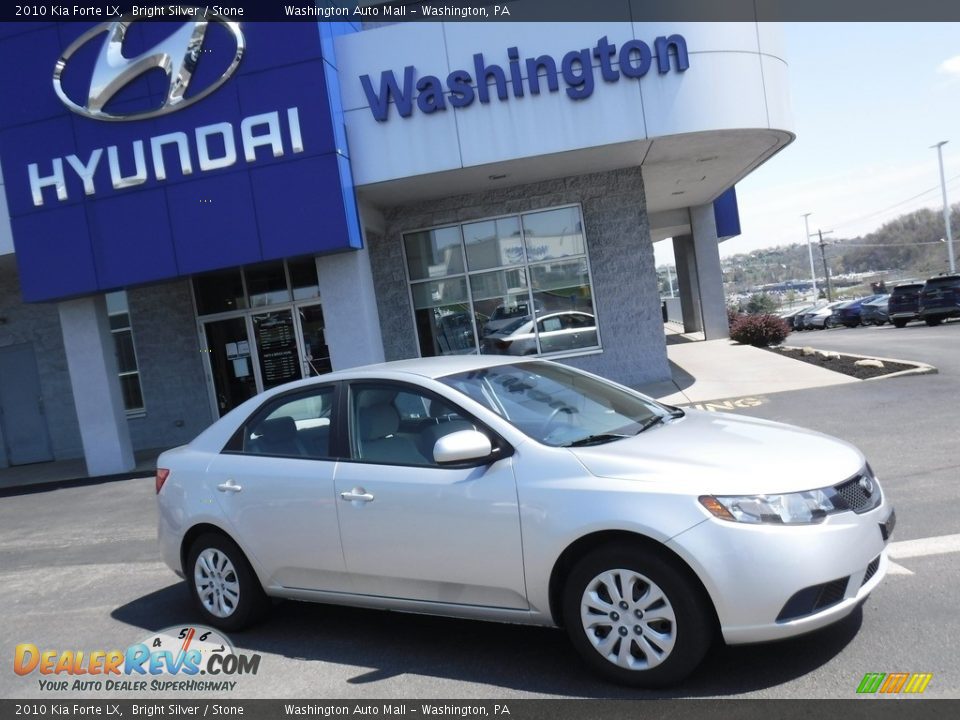 2010 Kia Forte LX Bright Silver / Stone Photo #2