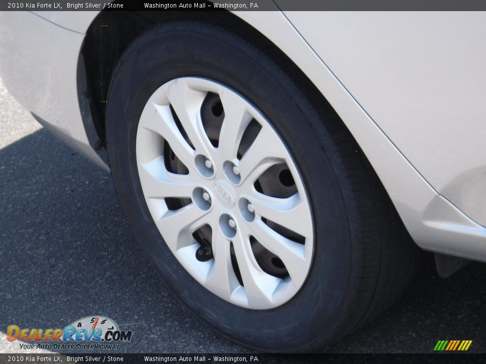 2010 Kia Forte LX Bright Silver / Stone Photo #3