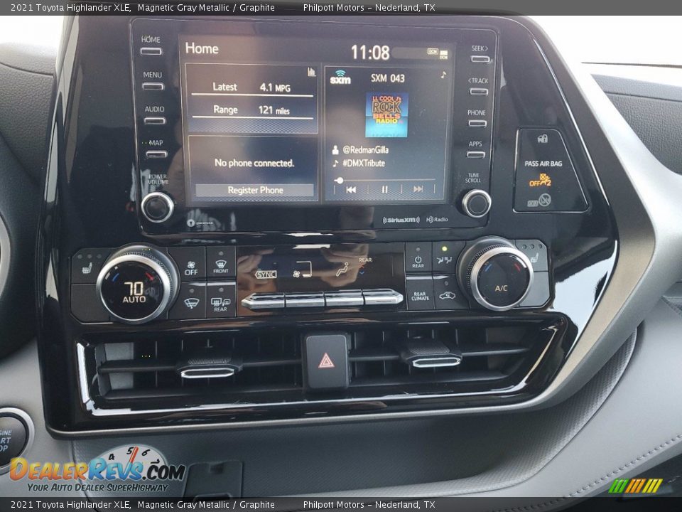 2021 Toyota Highlander XLE Magnetic Gray Metallic / Graphite Photo #18