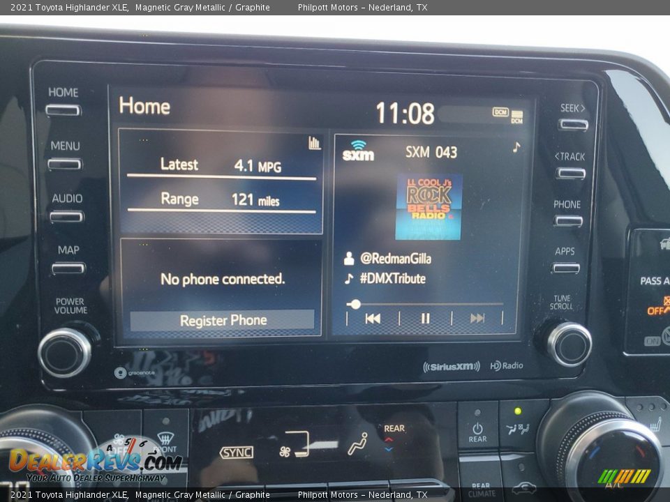 2021 Toyota Highlander XLE Magnetic Gray Metallic / Graphite Photo #19