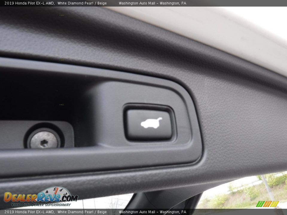 2019 Honda Pilot EX-L AWD White Diamond Pearl / Beige Photo #29