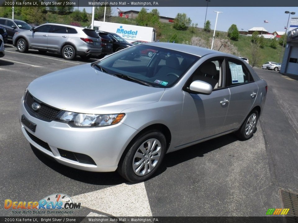 2010 Kia Forte LX Bright Silver / Stone Photo #5