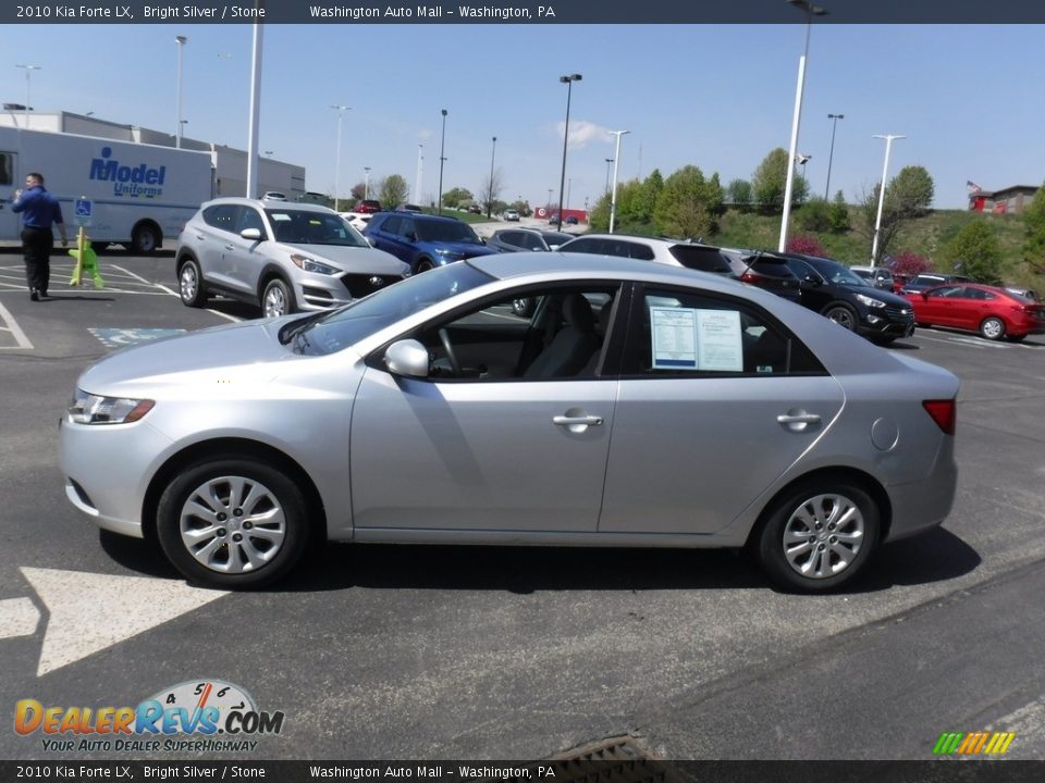 2010 Kia Forte LX Bright Silver / Stone Photo #6