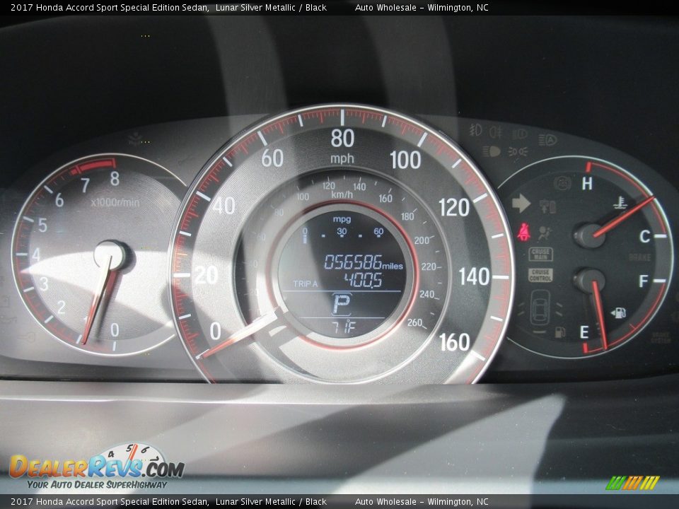 2017 Honda Accord Sport Special Edition Sedan Lunar Silver Metallic / Black Photo #15