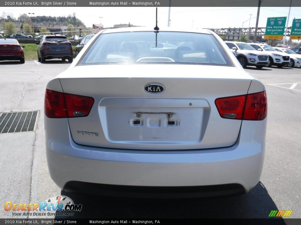 2010 Kia Forte LX Bright Silver / Stone Photo #8