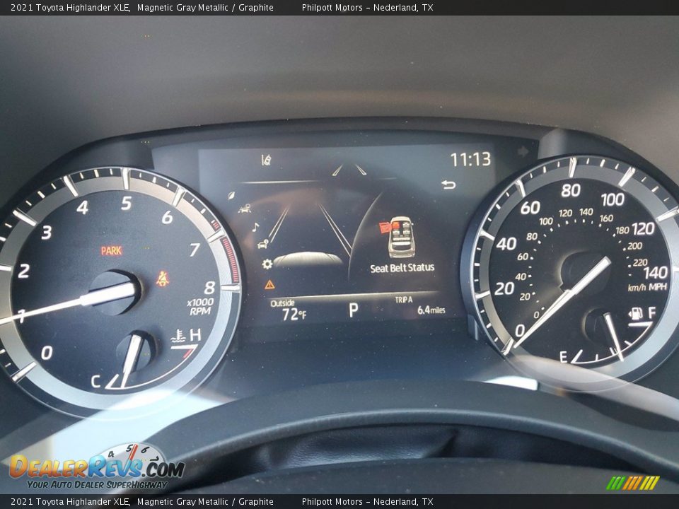 2021 Toyota Highlander XLE Gauges Photo #23