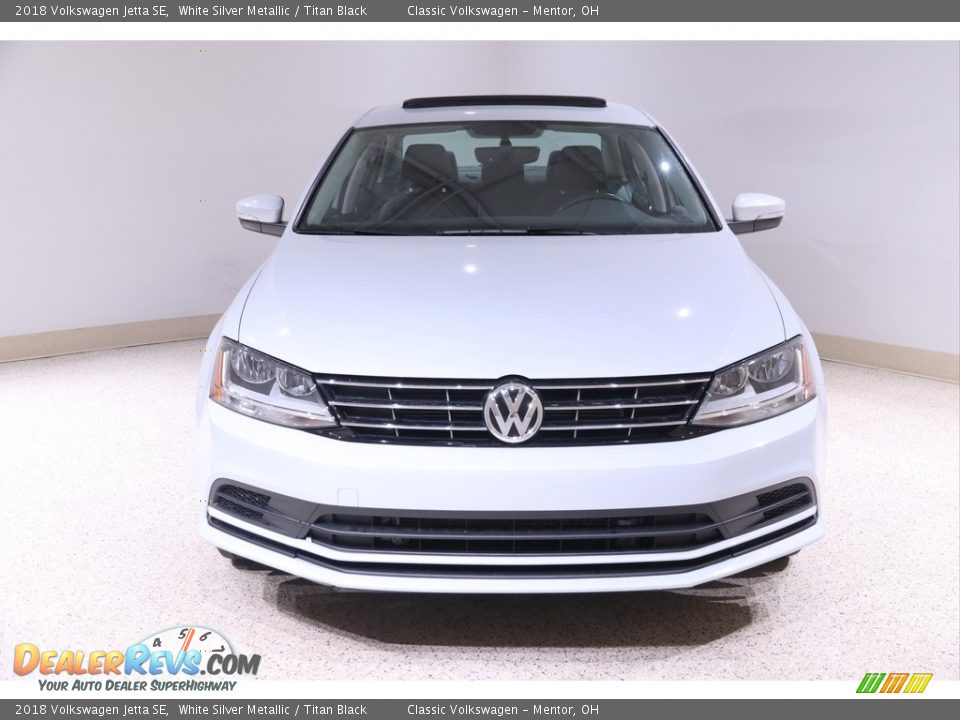 2018 Volkswagen Jetta SE White Silver Metallic / Titan Black Photo #2