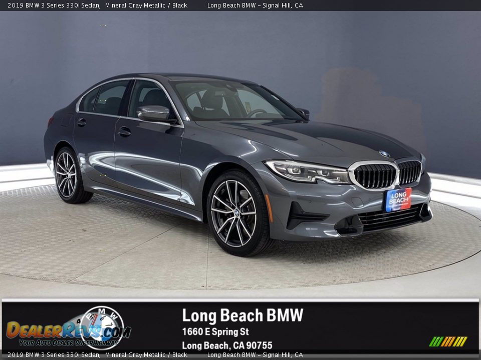 2019 BMW 3 Series 330i Sedan Mineral Gray Metallic / Black Photo #1