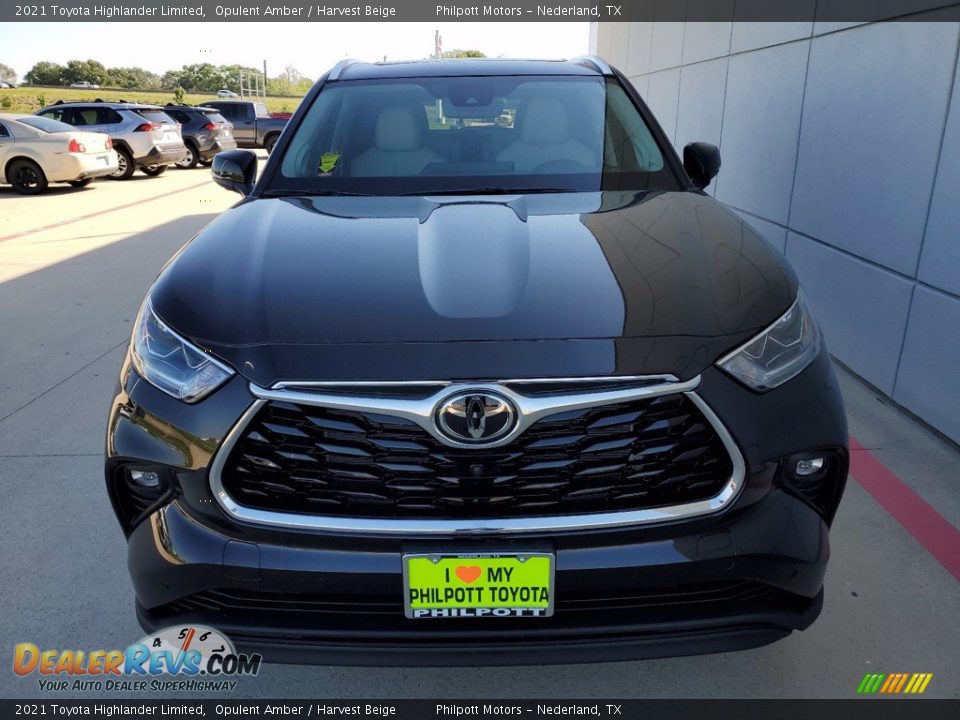 2021 Toyota Highlander Limited Opulent Amber / Harvest Beige Photo #9
