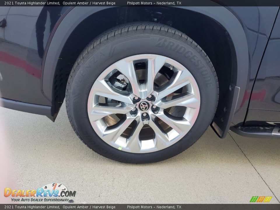 2021 Toyota Highlander Limited Opulent Amber / Harvest Beige Photo #10