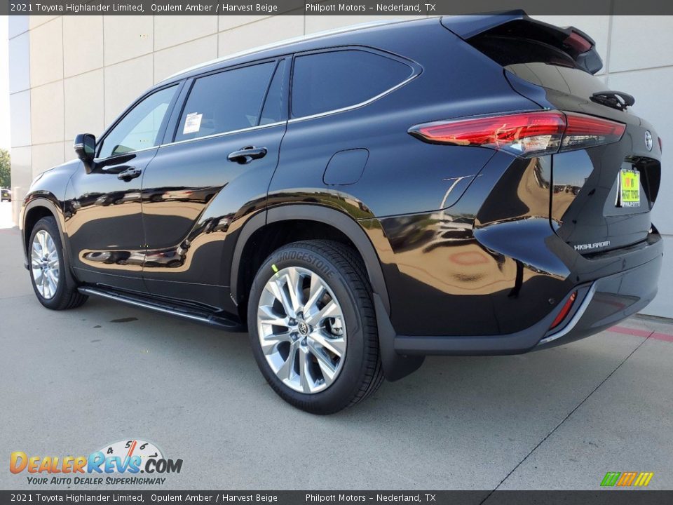 2021 Toyota Highlander Limited Opulent Amber / Harvest Beige Photo #11