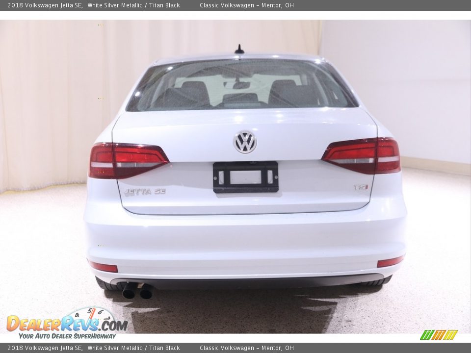 2018 Volkswagen Jetta SE White Silver Metallic / Titan Black Photo #16