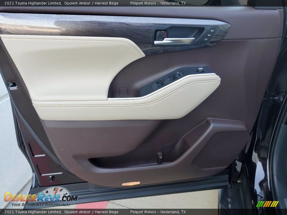 2021 Toyota Highlander Limited Opulent Amber / Harvest Beige Photo #13