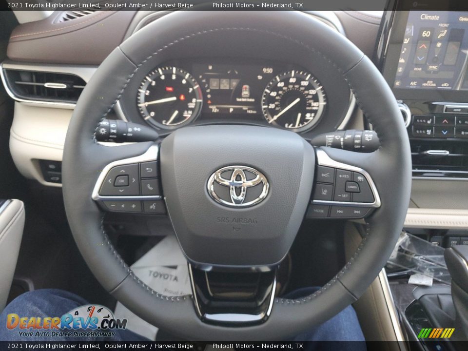 2021 Toyota Highlander Limited Opulent Amber / Harvest Beige Photo #15