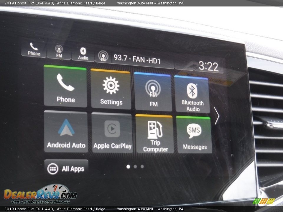 2019 Honda Pilot EX-L AWD White Diamond Pearl / Beige Photo #19