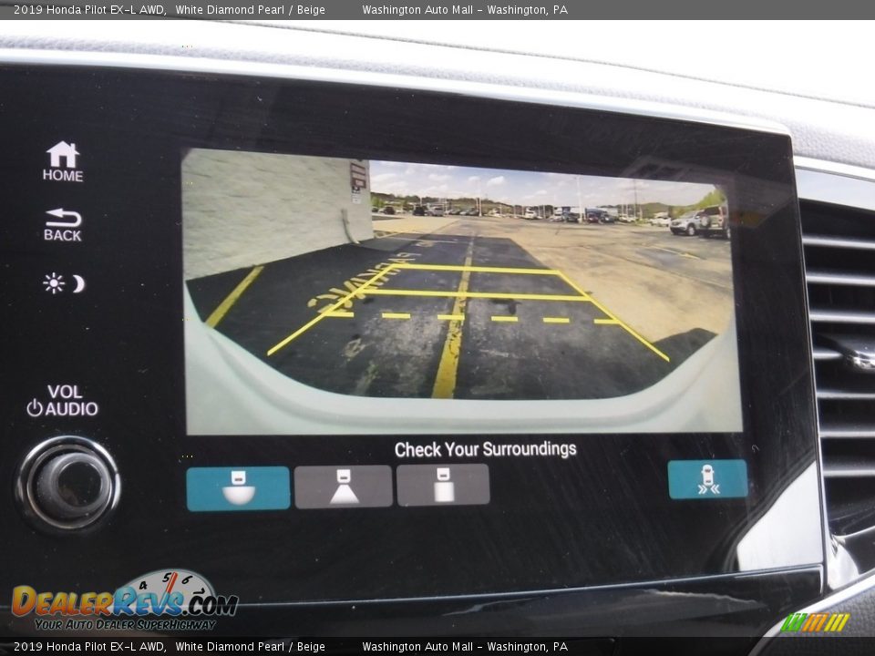 2019 Honda Pilot EX-L AWD White Diamond Pearl / Beige Photo #20