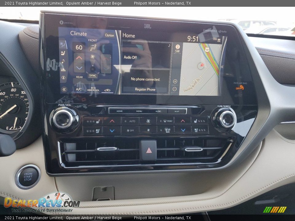 2021 Toyota Highlander Limited Opulent Amber / Harvest Beige Photo #18