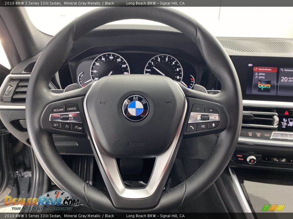 2019 BMW 3 Series 330i Sedan Steering Wheel Photo #18