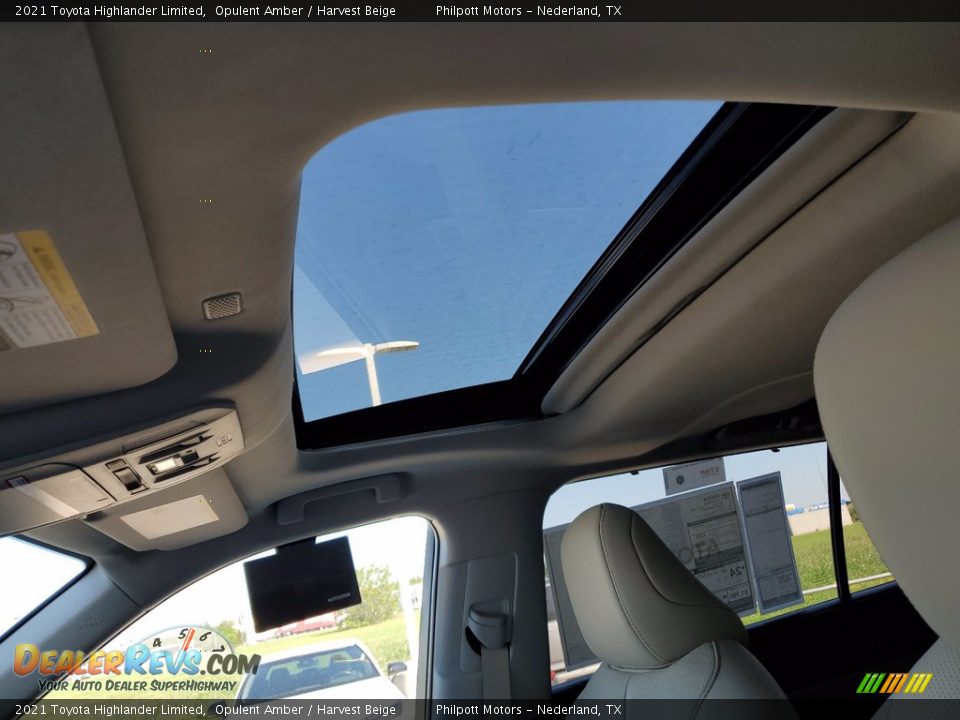 2021 Toyota Highlander Limited Opulent Amber / Harvest Beige Photo #22