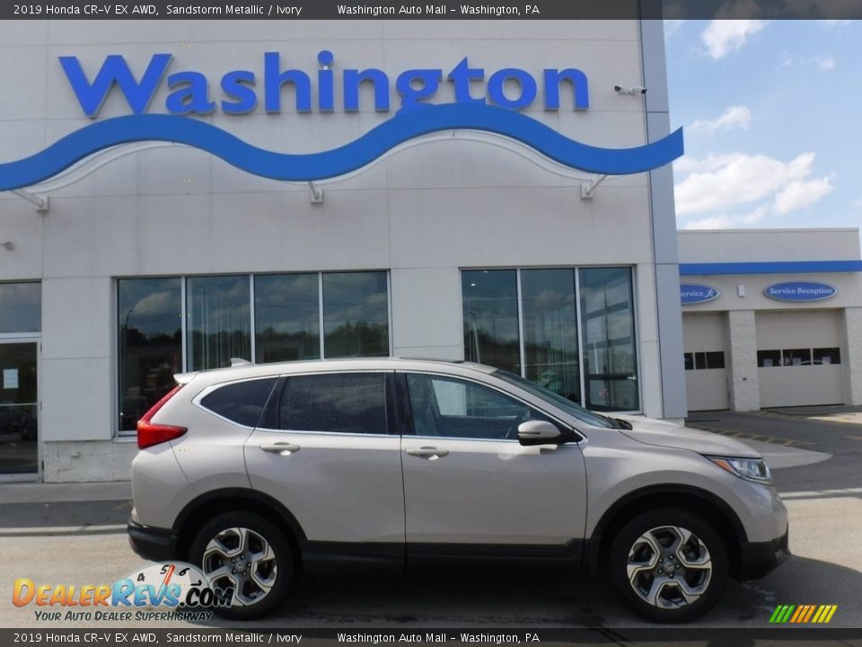 2019 Honda CR-V EX AWD Sandstorm Metallic / Ivory Photo #2
