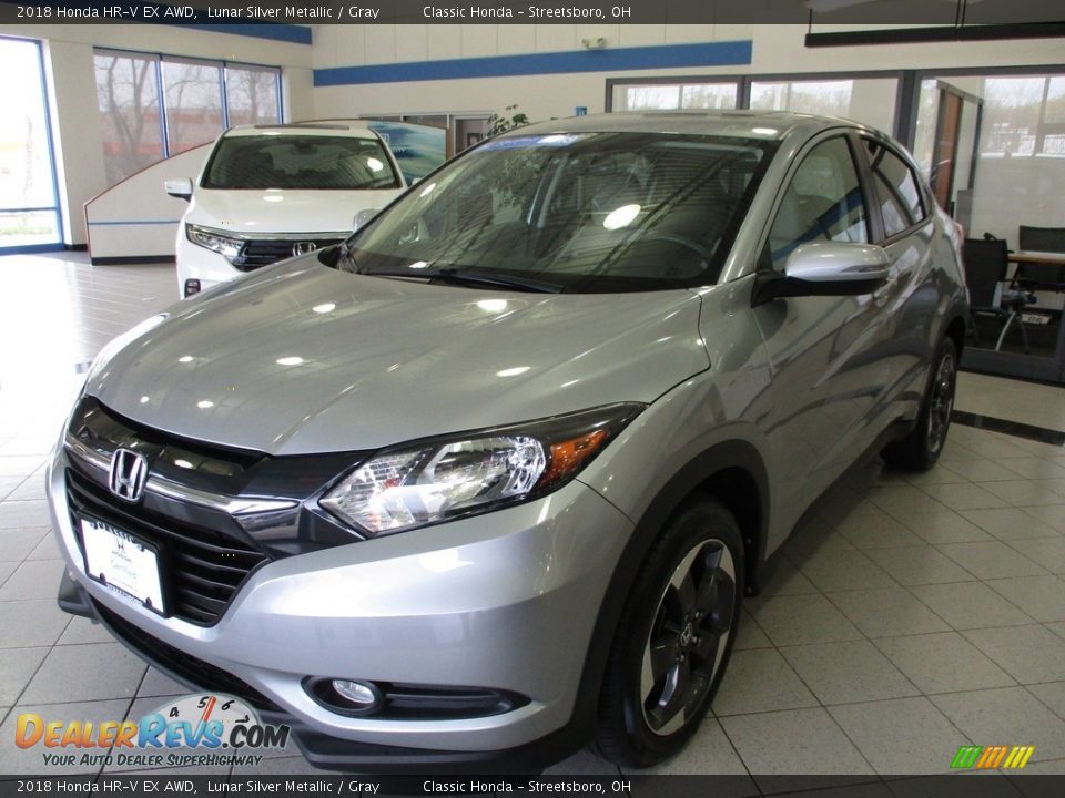 2018 Honda HR-V EX AWD Lunar Silver Metallic / Gray Photo #1