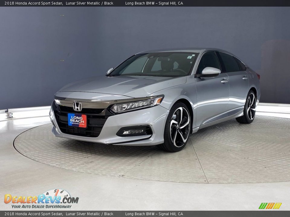 2018 Honda Accord Sport Sedan Lunar Silver Metallic / Black Photo #3