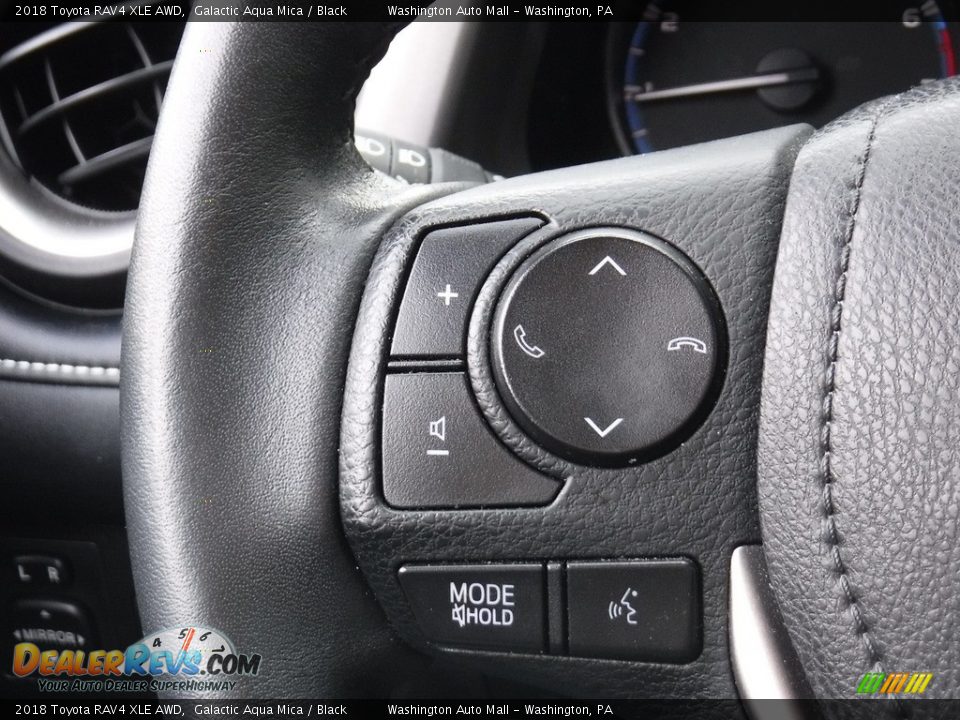 2018 Toyota RAV4 XLE AWD Galactic Aqua Mica / Black Photo #7
