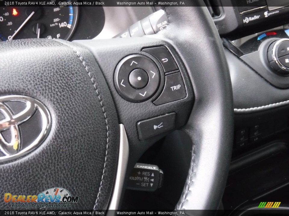 2018 Toyota RAV4 XLE AWD Galactic Aqua Mica / Black Photo #8