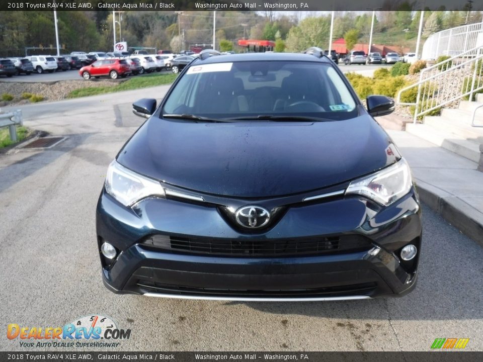 2018 Toyota RAV4 XLE AWD Galactic Aqua Mica / Black Photo #11
