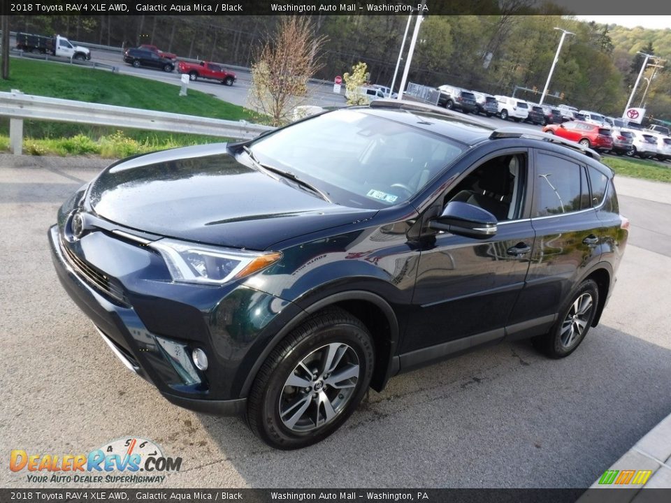 2018 Toyota RAV4 XLE AWD Galactic Aqua Mica / Black Photo #12