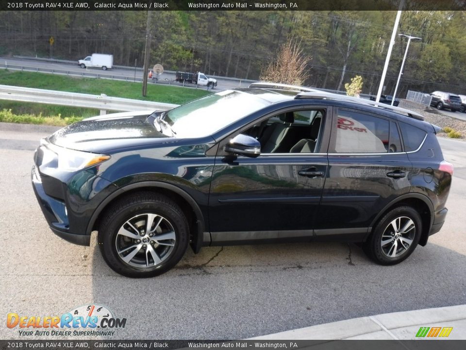 2018 Toyota RAV4 XLE AWD Galactic Aqua Mica / Black Photo #13