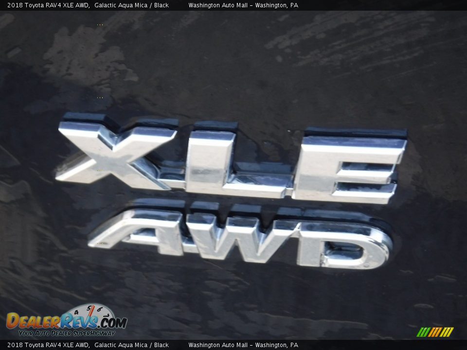 2018 Toyota RAV4 XLE AWD Galactic Aqua Mica / Black Photo #16