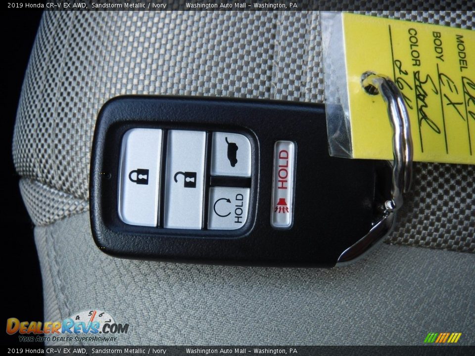 2019 Honda CR-V EX AWD Sandstorm Metallic / Ivory Photo #31