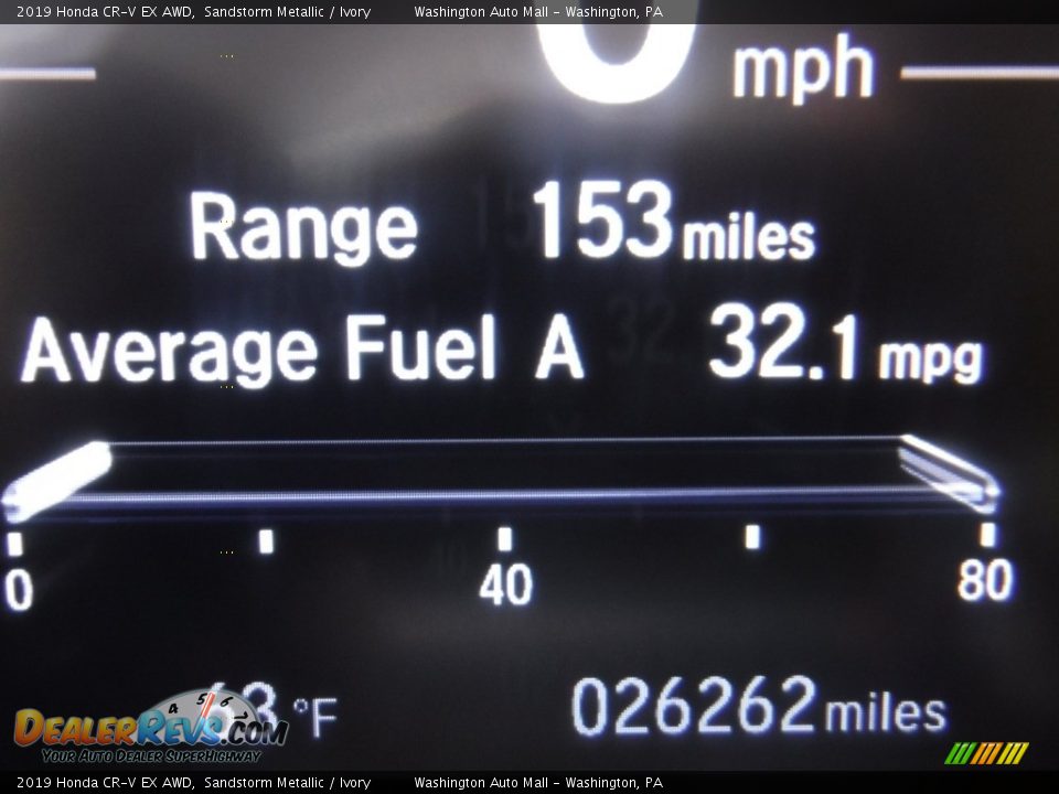 2019 Honda CR-V EX AWD Sandstorm Metallic / Ivory Photo #33