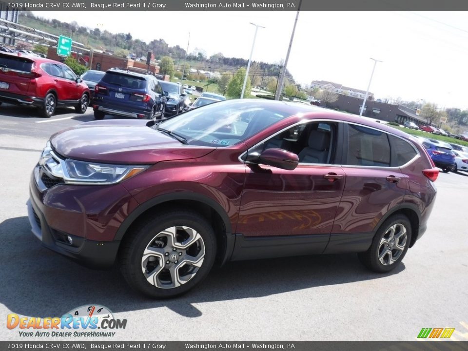 2019 Honda CR-V EX AWD Basque Red Pearl II / Gray Photo #7