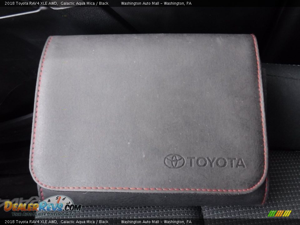 2018 Toyota RAV4 XLE AWD Galactic Aqua Mica / Black Photo #28