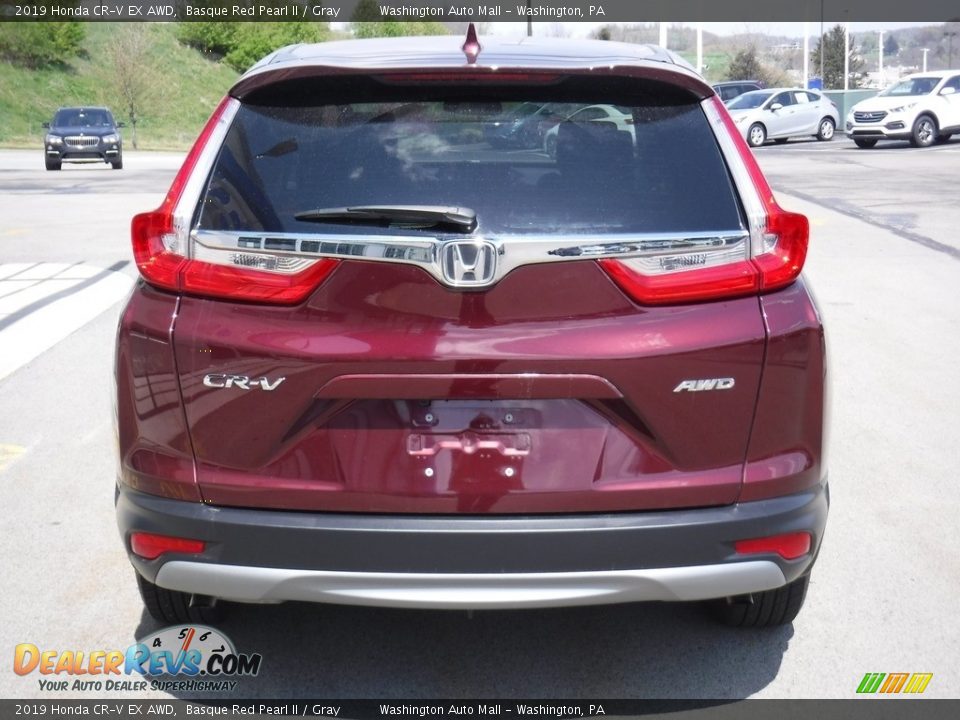 2019 Honda CR-V EX AWD Basque Red Pearl II / Gray Photo #9