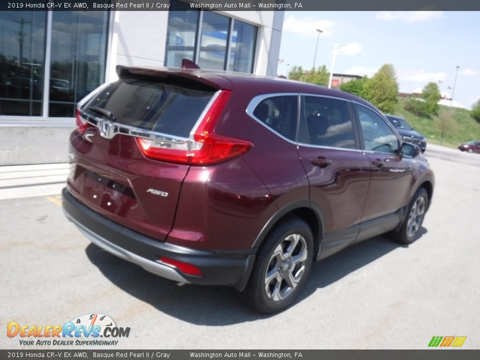 2019 Honda CR-V EX AWD Basque Red Pearl II / Gray Photo #10