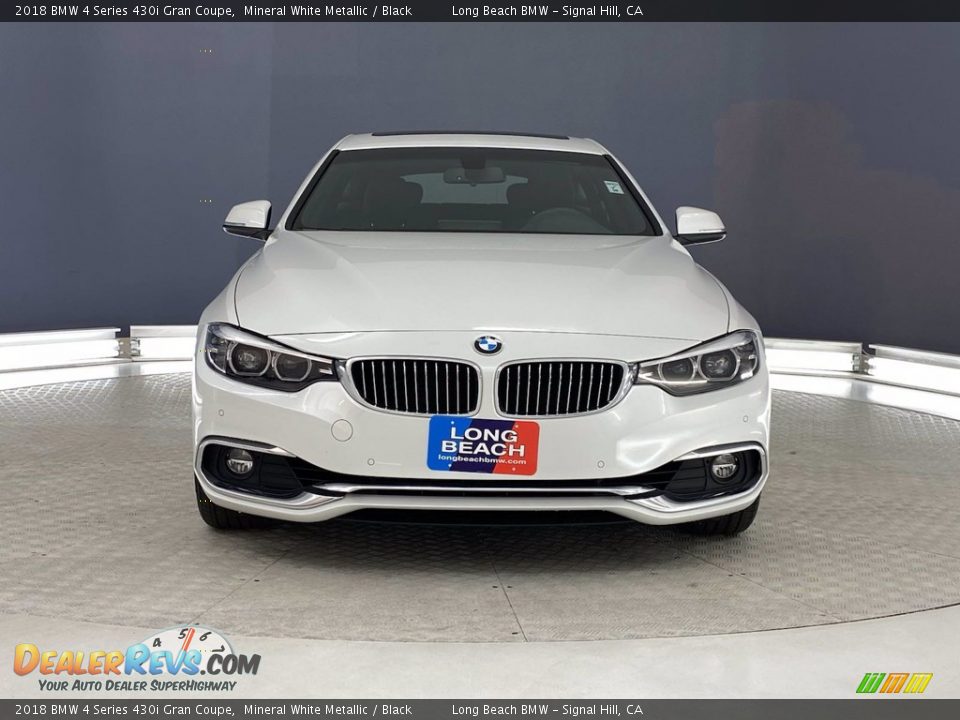 2018 BMW 4 Series 430i Gran Coupe Mineral White Metallic / Black Photo #2