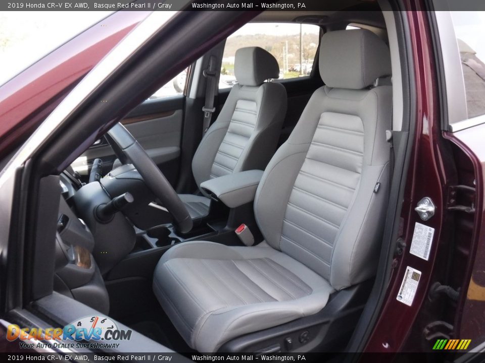 2019 Honda CR-V EX AWD Basque Red Pearl II / Gray Photo #16