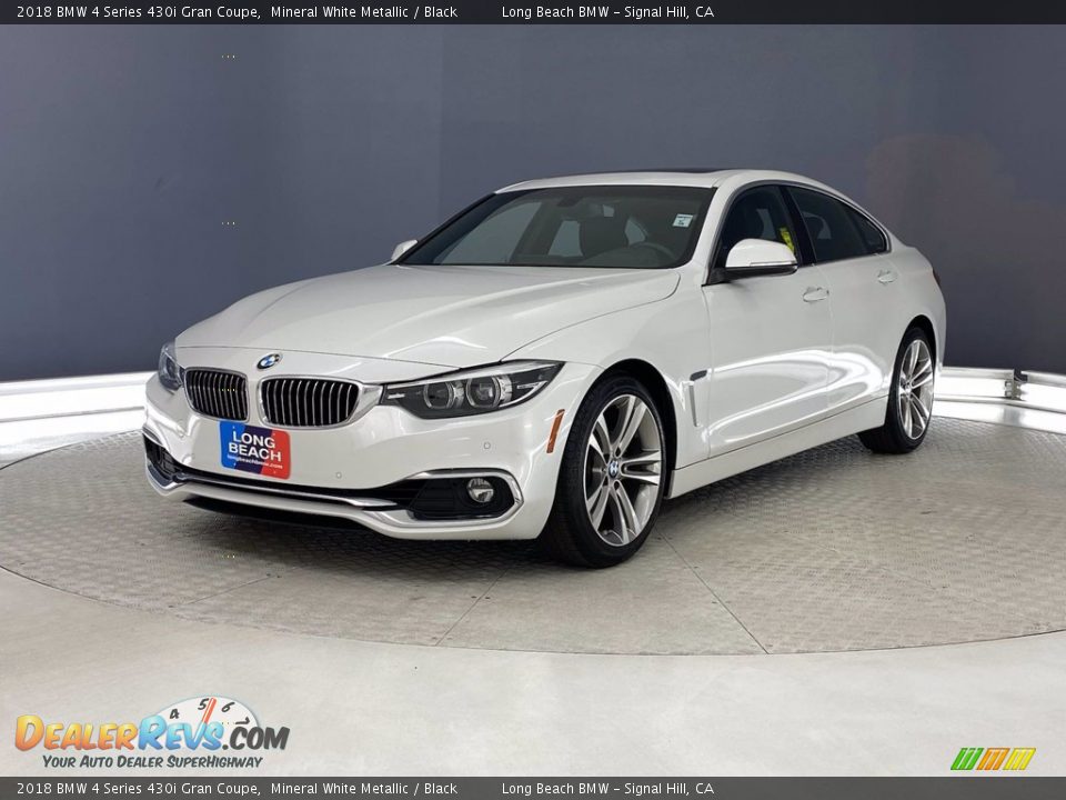 2018 BMW 4 Series 430i Gran Coupe Mineral White Metallic / Black Photo #3